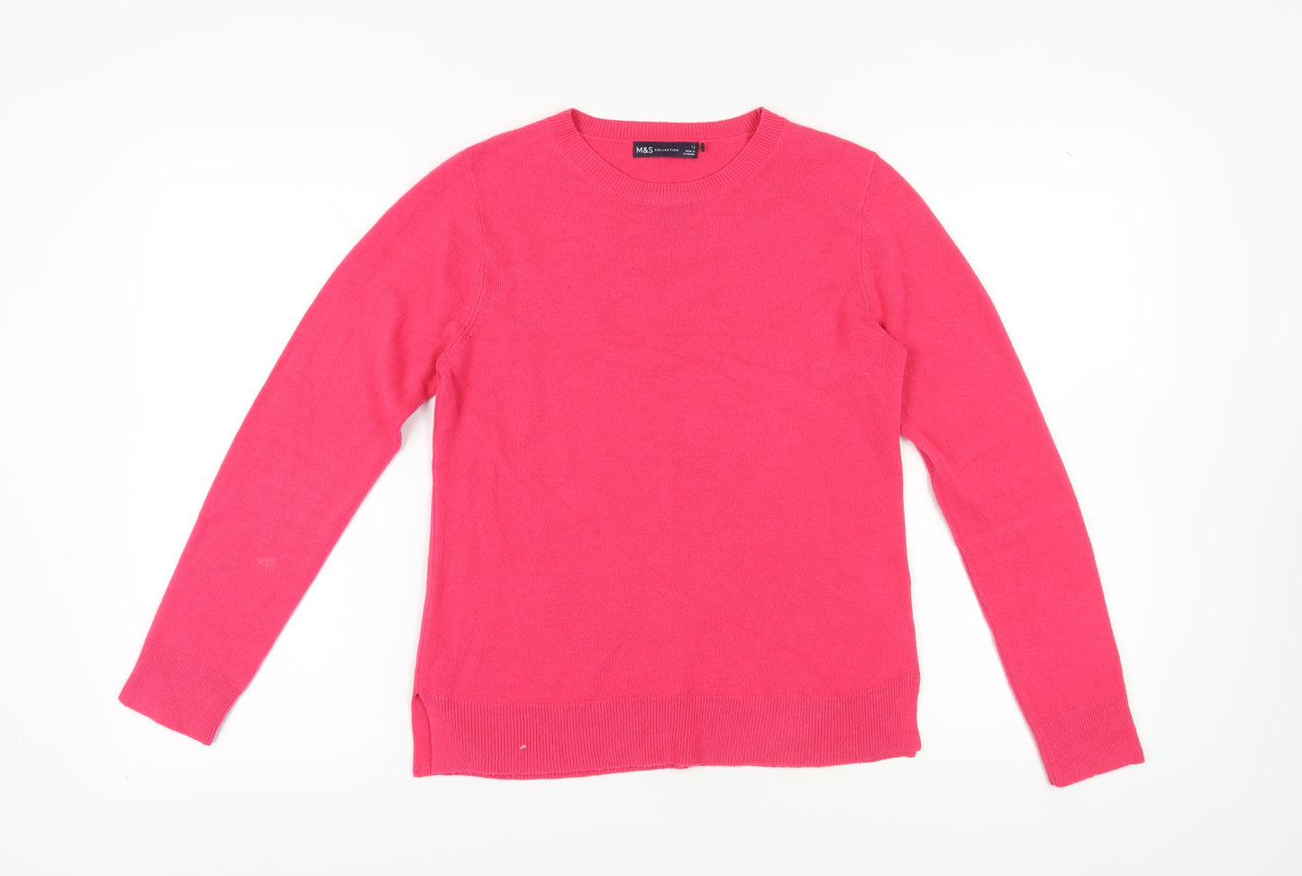 Marks and Spencer Women's Pink Pullover Jumper Size 12