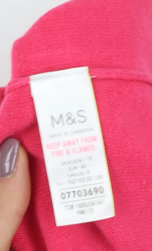Marks and Spencer Women's Pink Pullover Jumper Size 12