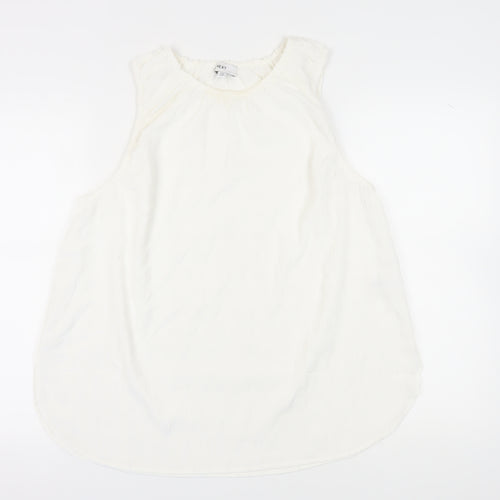 Next Women's White Sleeveless Basic Tank Top UK 20