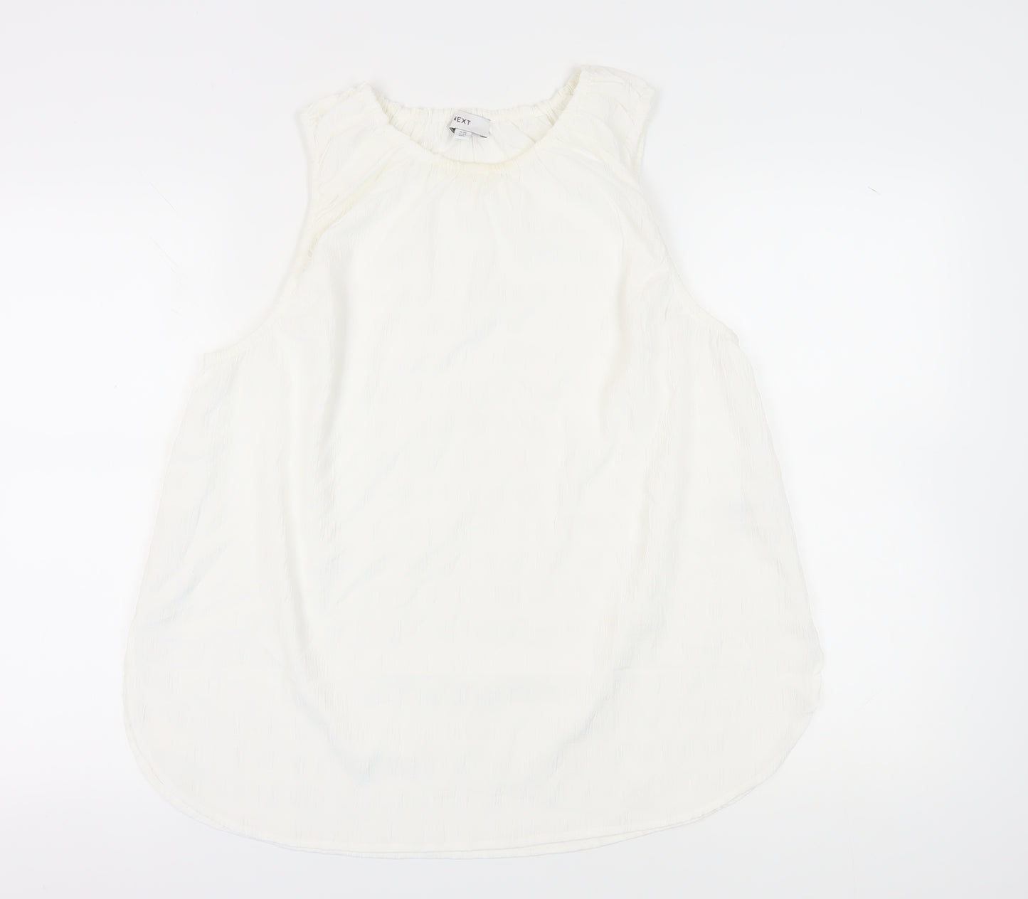 Next Women's White Sleeveless Basic Tank Top UK 20