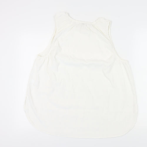 Next Women's White Sleeveless Basic Tank Top UK 20