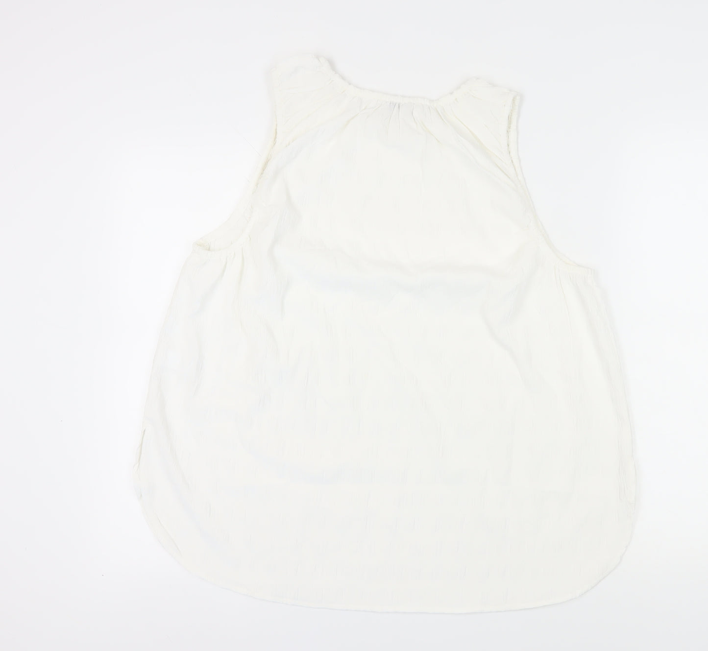 Next Women's White Sleeveless Basic Tank Top UK 20