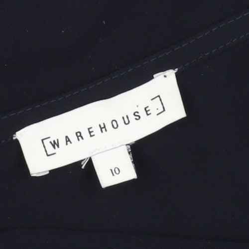Warehouse Women's Black Camisole with Embroidery Size 10