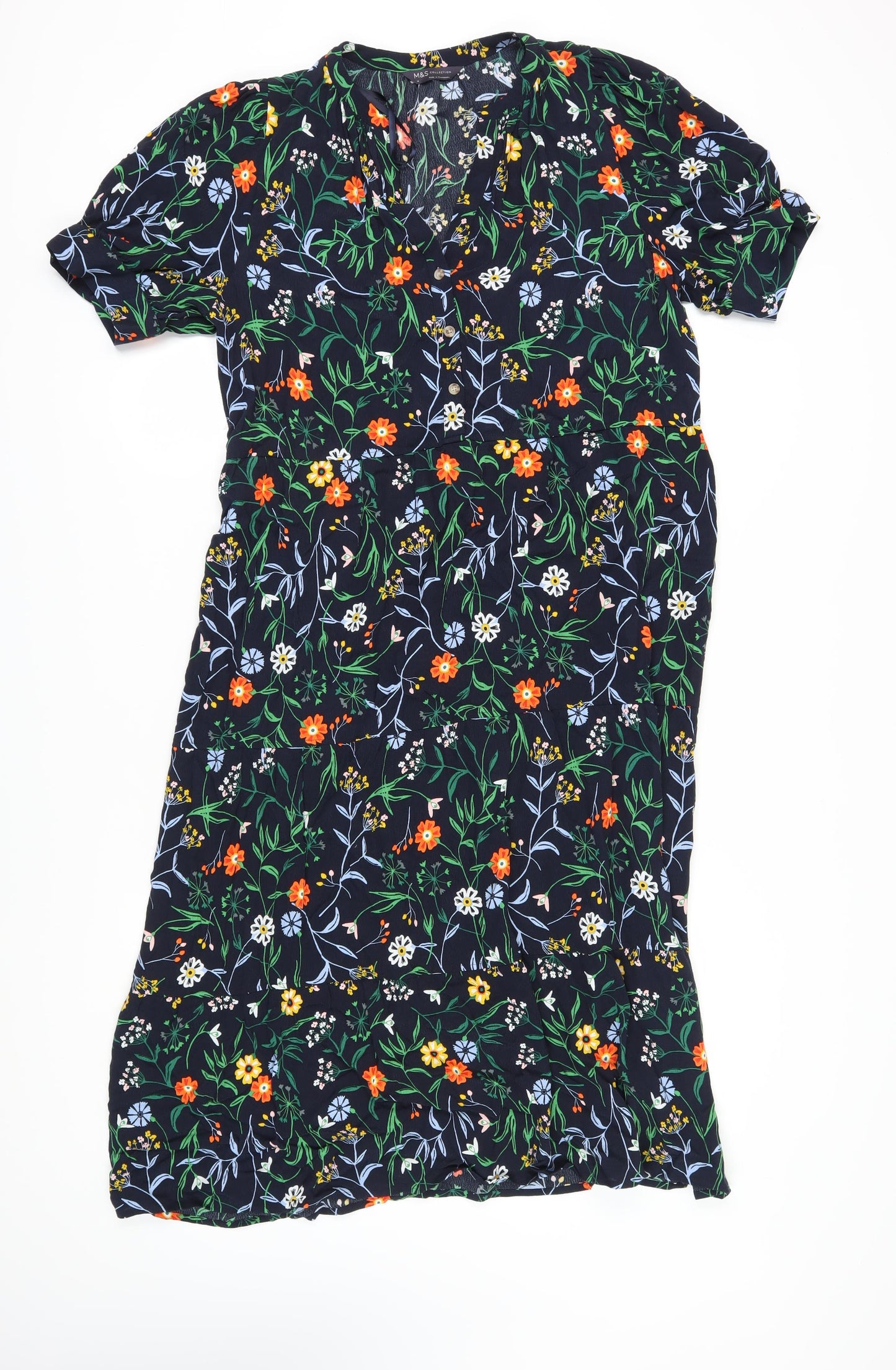 Marks and Spencer Women's Viscose Floral Midi Dress