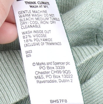 Marks and Spencer Women's Green Cardigan Size 14