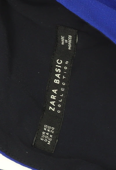 Zara Women's Blue Sleeveless Jumpsuit Size 6