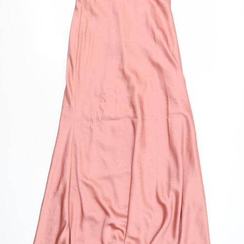 ASOS Women's Pink Strapless Long Dress Size 10