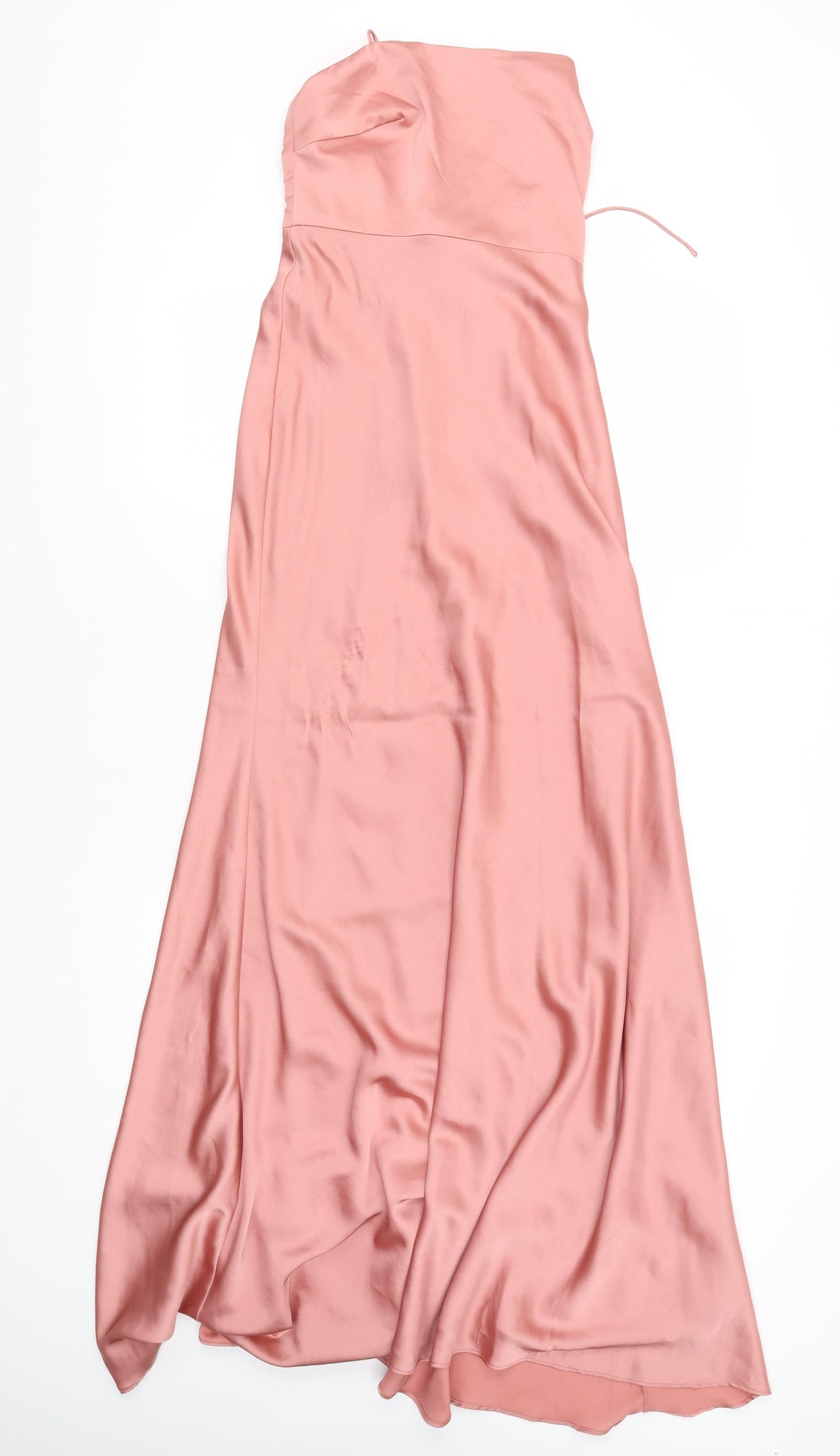 ASOS Women's Pink Strapless Long Dress Size 10