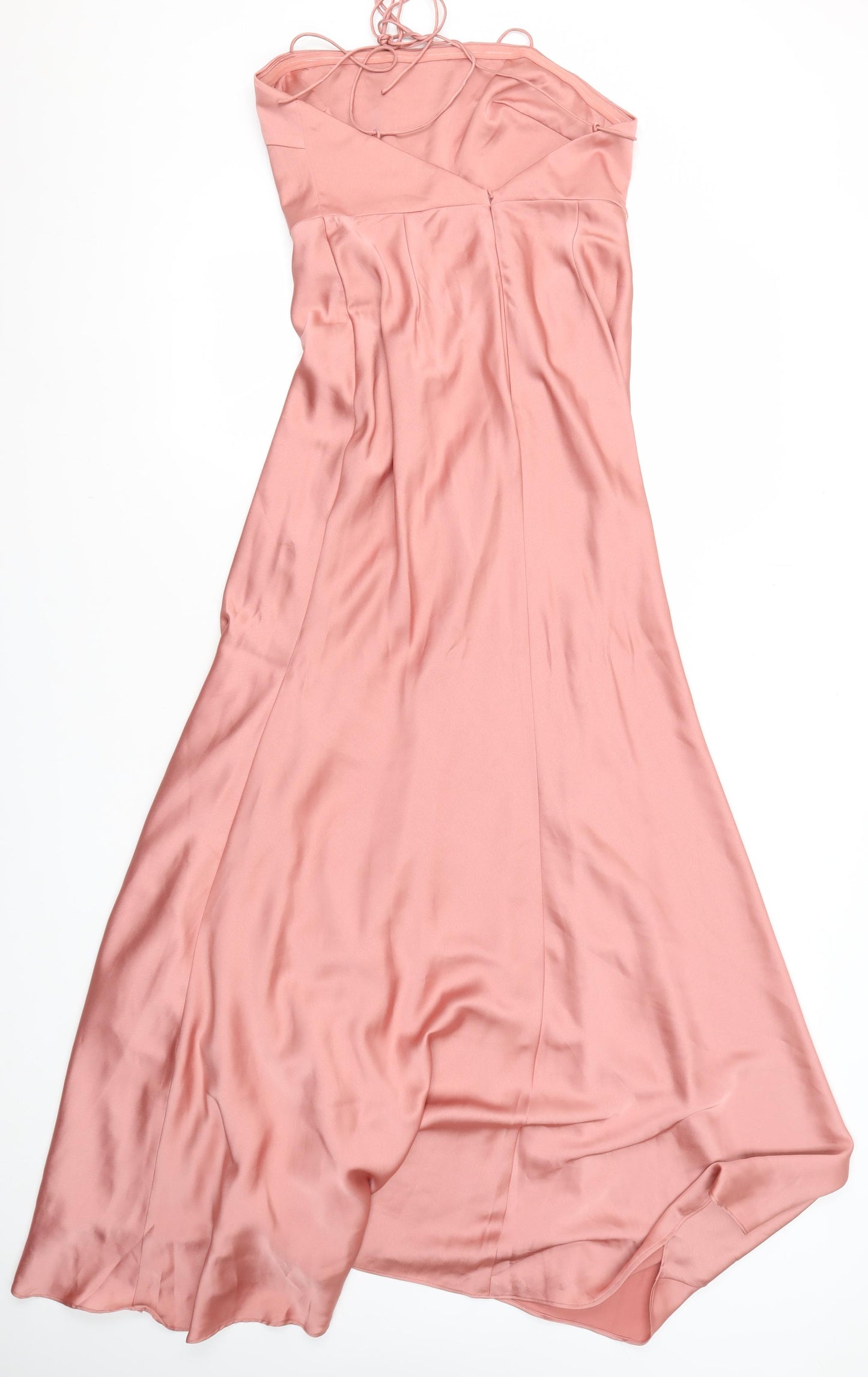 ASOS Women's Pink Strapless Long Dress Size 10