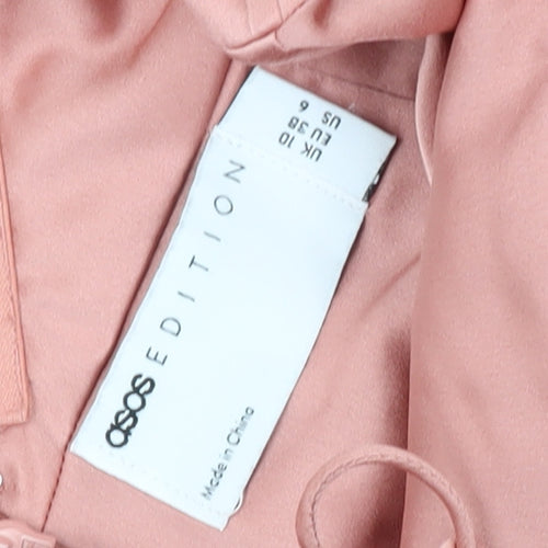 ASOS Women's Pink Strapless Long Dress Size 10