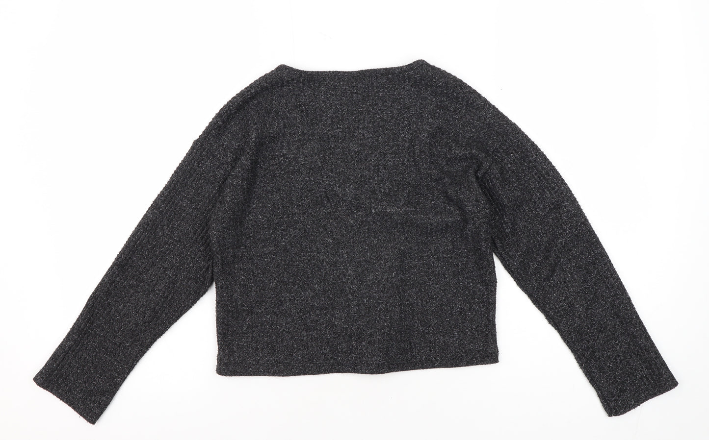 Zara Teens Black V-Neck Cardigan Long Sleeve