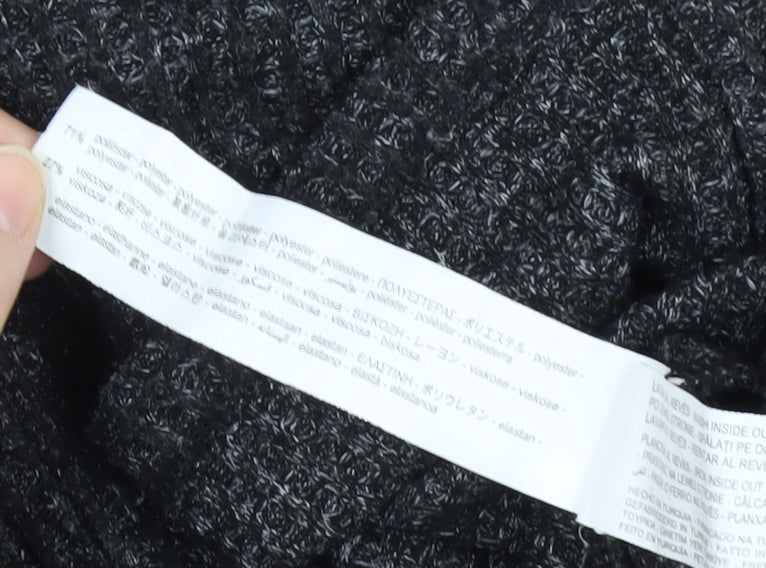 Zara Teens Black V-Neck Cardigan Long Sleeve