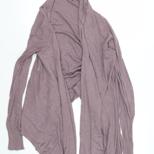 Lazy Lu Women's Purple Hooded Cardigan, S