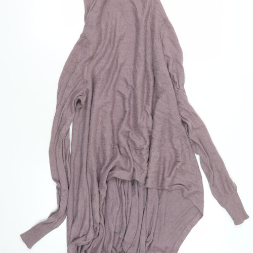 Lazy Lu Women's Purple Hooded Cardigan, S