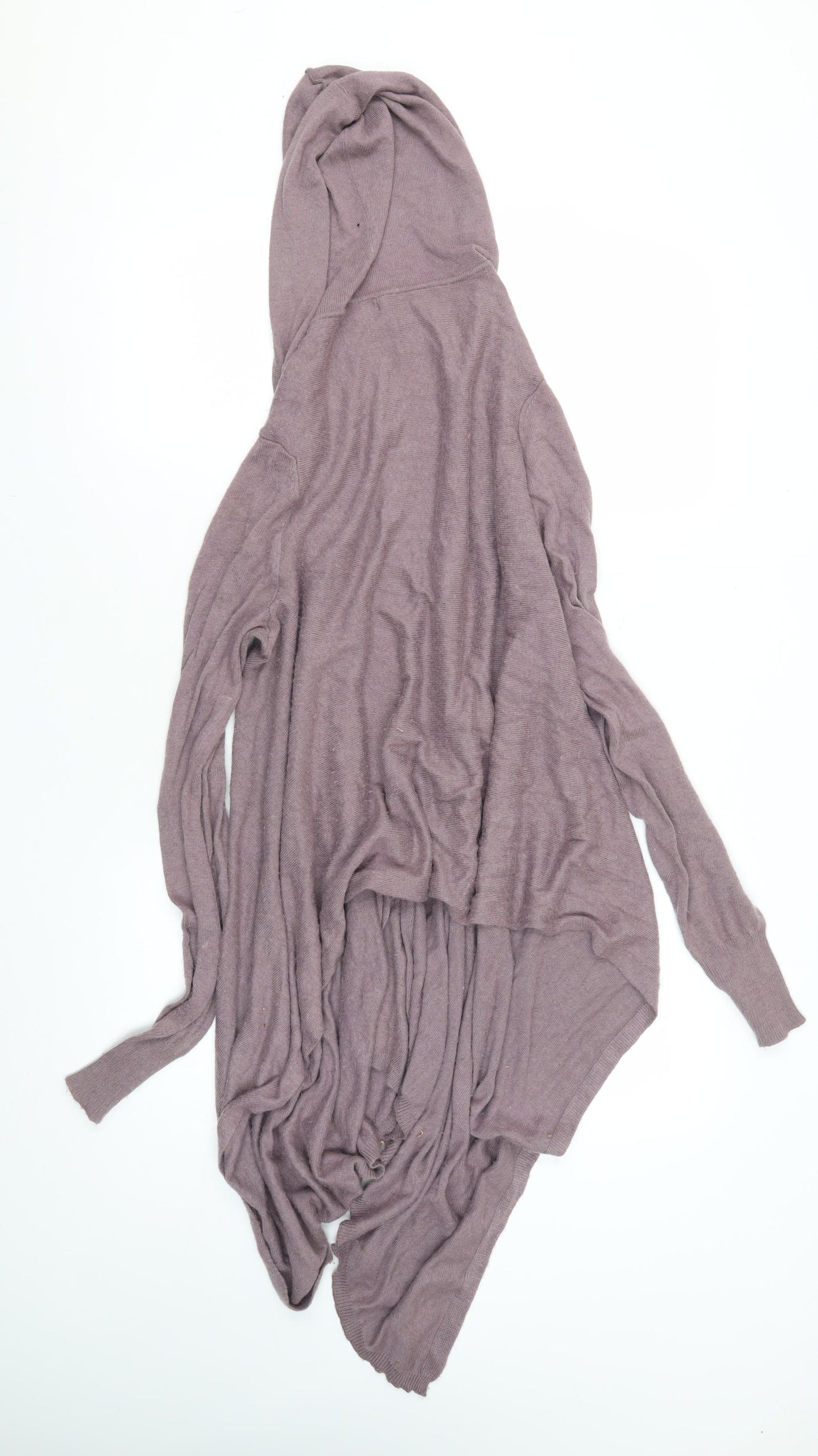 Lazy Lu Women's Purple Hooded Cardigan, S