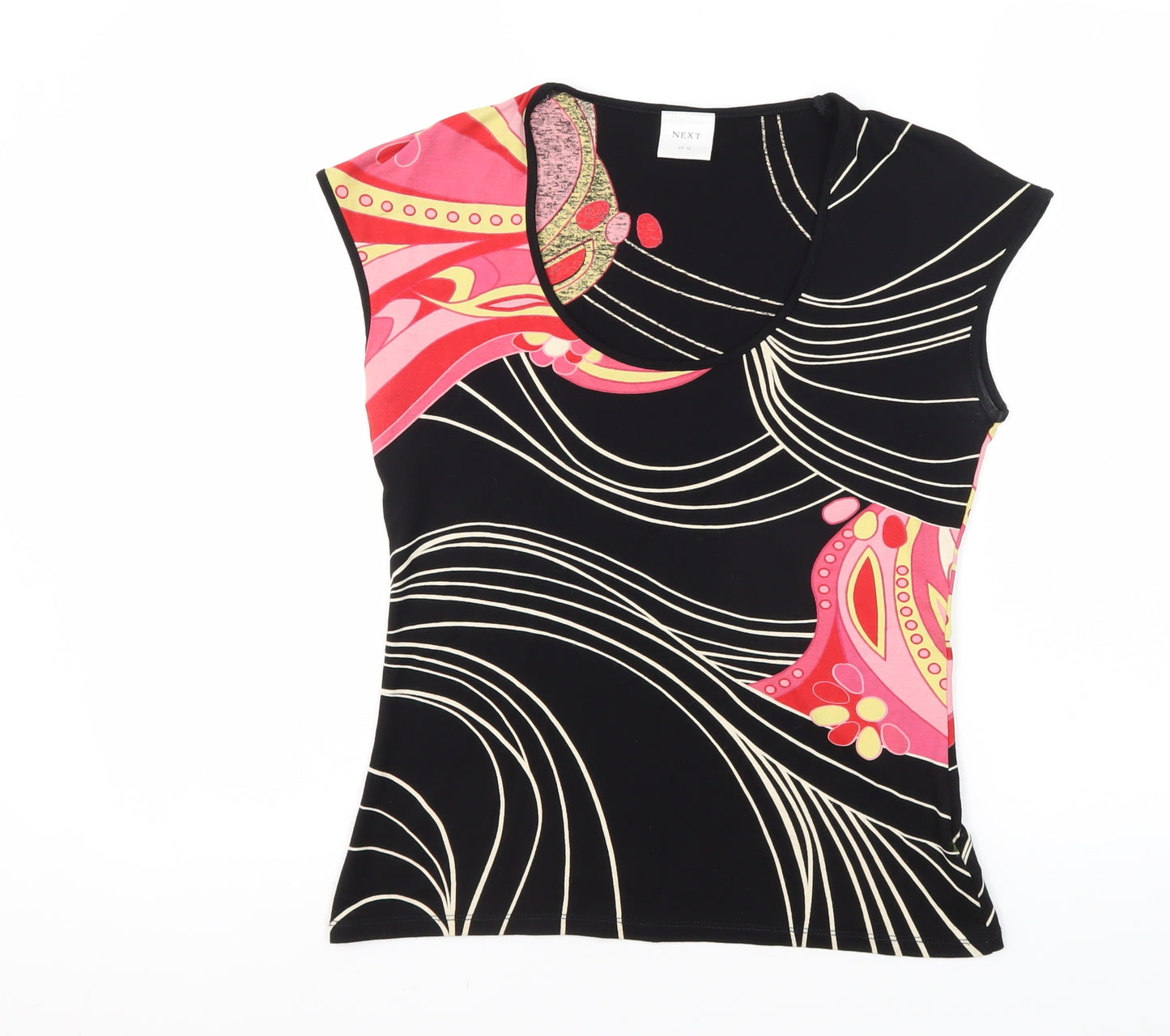Next Women's Multicoloured Floral Cap Sleeve T-Shirt