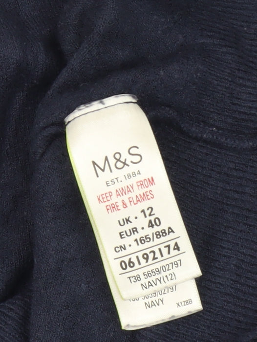 Marks and Spencer Women's Blue Cardigan Size 12