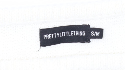 PrettyLittleThing Women's White Pullover Jumper S