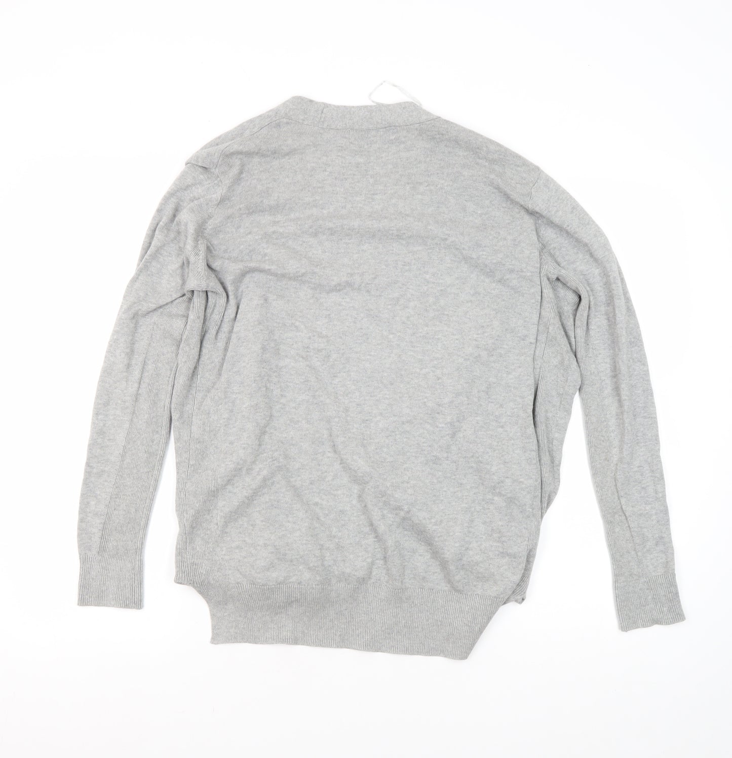 Marks and Spencer Women's Grey Cotton Cardigan Size 10