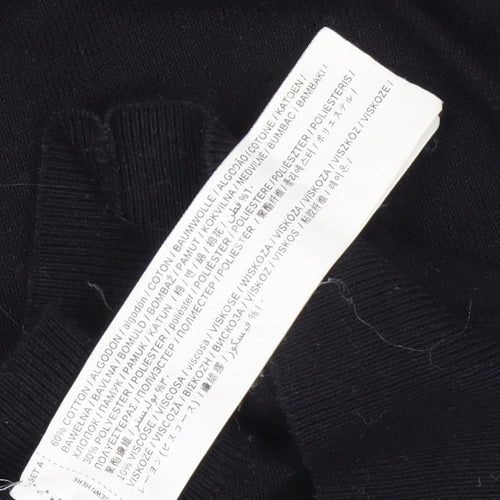 Mango Black Pullover Women's M Crew Neck Jumper