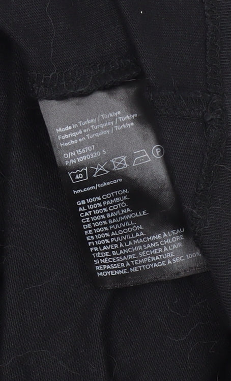 H&M Women's Black A-Line Dress Size 12