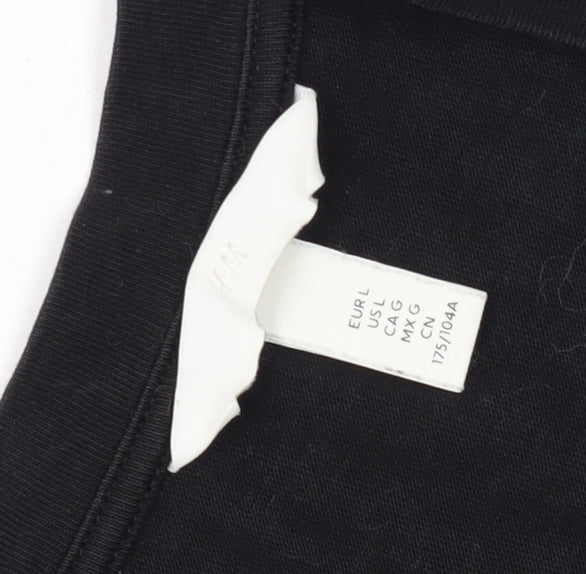 H&M Women's Black A-Line Dress Size 12