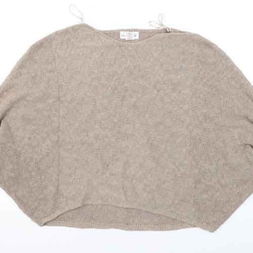 Shrinking Violet Women's Beige Pullover Jumper Size S