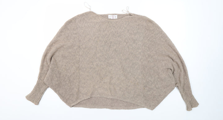 Shrinking Violet Women's Beige Pullover Jumper Size S