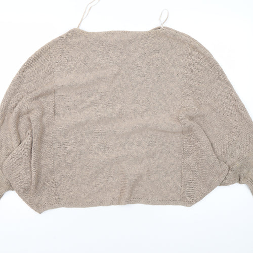 Shrinking Violet Women's Beige Pullover Jumper Size S