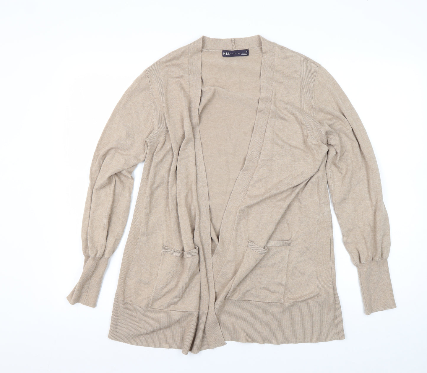 Marks and Spencer Women's Beige Cardigan, Size M