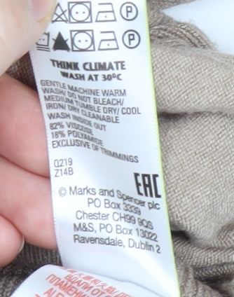 Marks and Spencer Women's Beige Cardigan, Size M