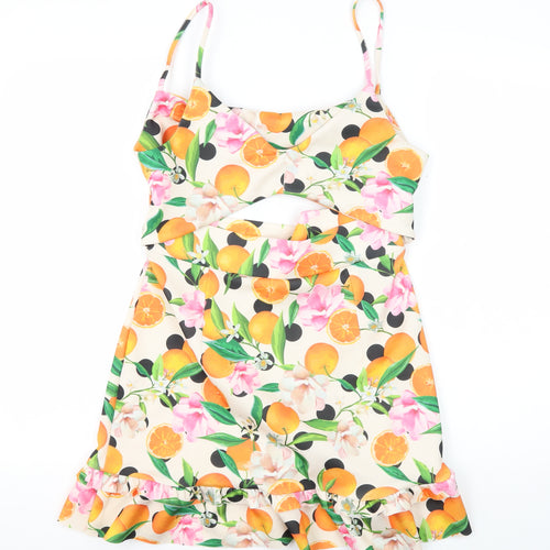 ASOS Women’s Floral Cut Out Slip Dress, Size 12