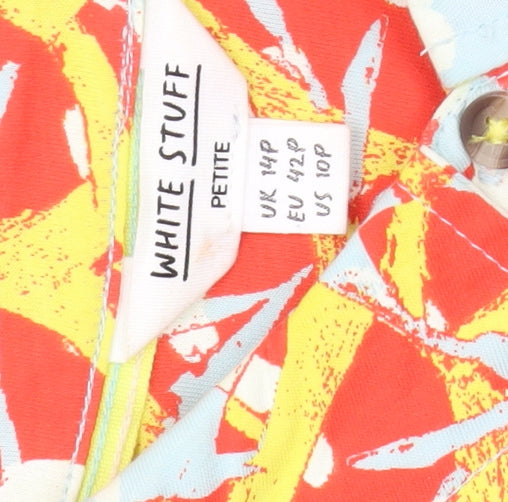 White Stuff Women's Multicoloured Petite Shirt Dress