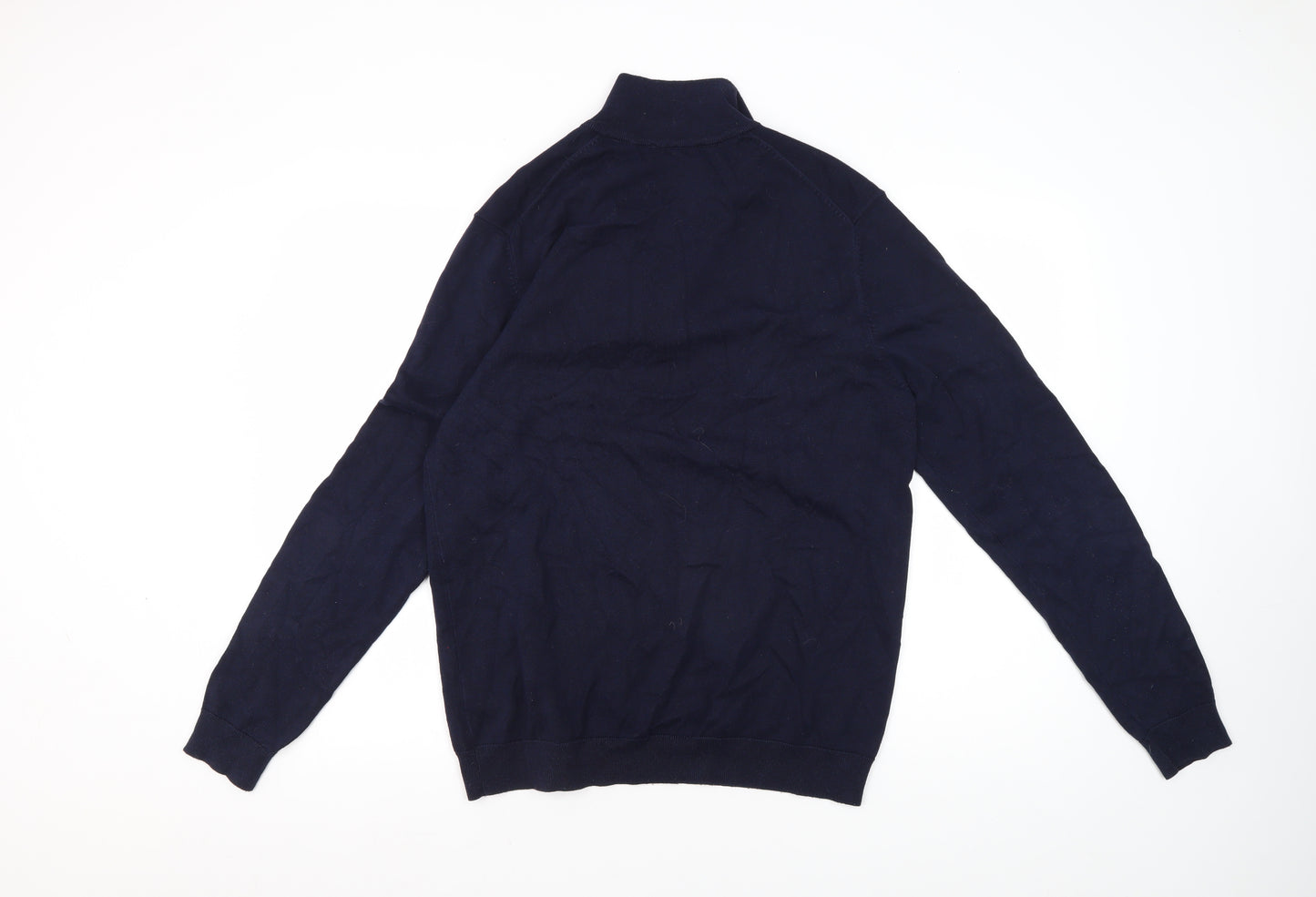 Jack & Jones Men's Blue 1/2 Zip Sweatshirt - Size L