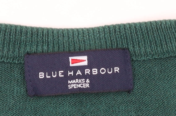 Marks and Spencer Men's Green Pullover Jumper XL