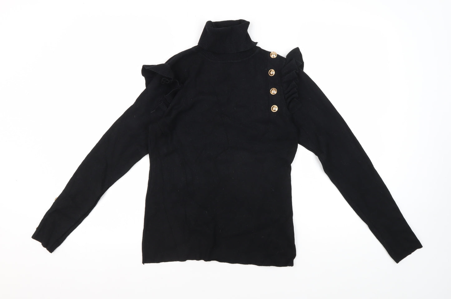 CC Fashion Women's Black Pullover Jumper S/M