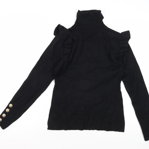 CC Fashion Women's Black Pullover Jumper S/M