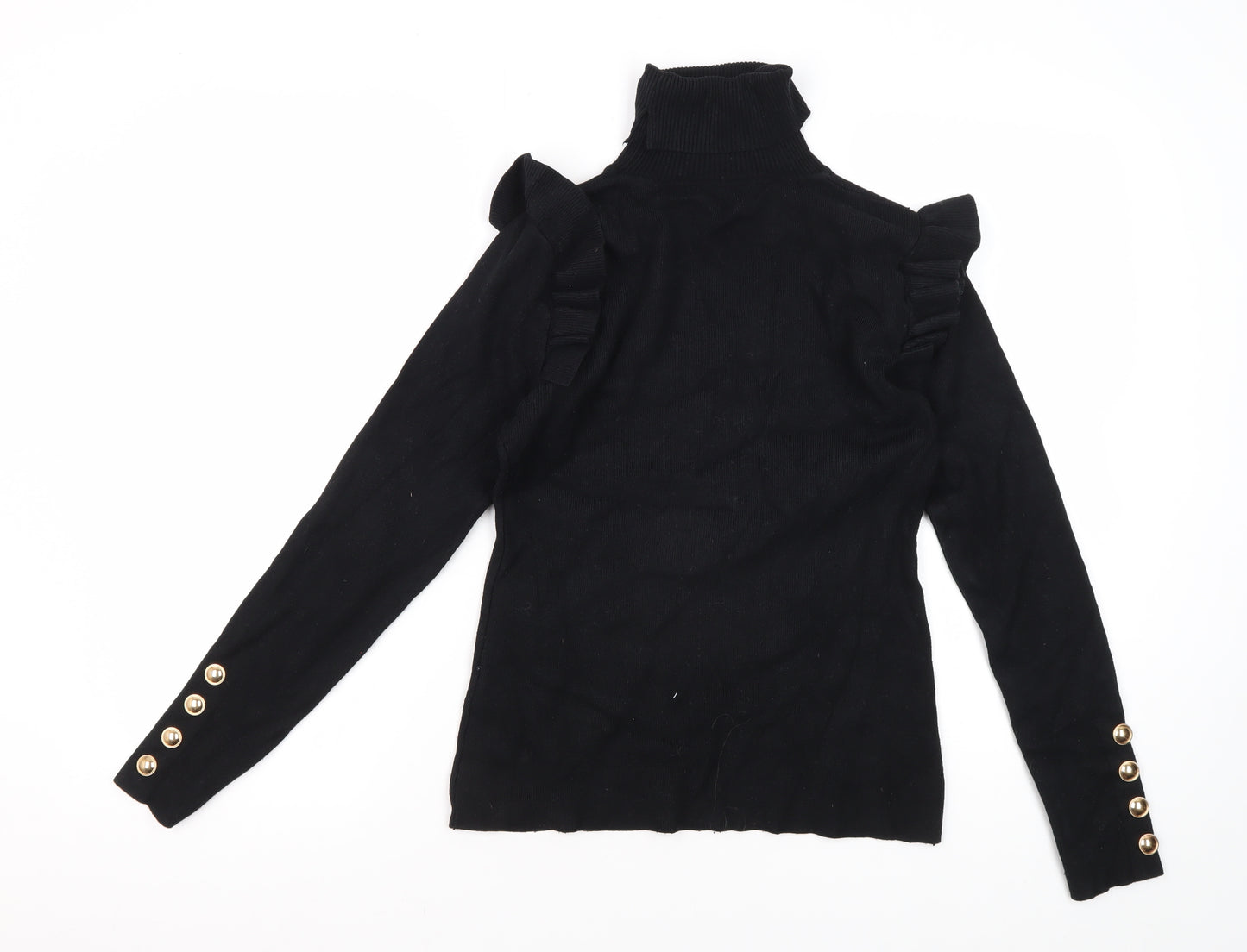 CC Fashion Women's Black Pullover Jumper S/M