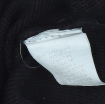 CC Fashion Women's Black Pullover Jumper S/M