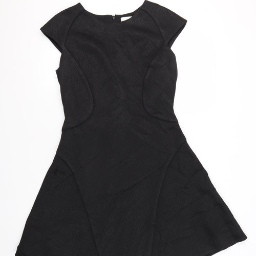 Reiss Women's Black Fit & Flare Dress, Size 12