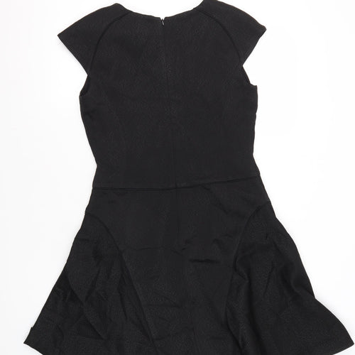 Reiss Women's Black Fit & Flare Dress, Size 12