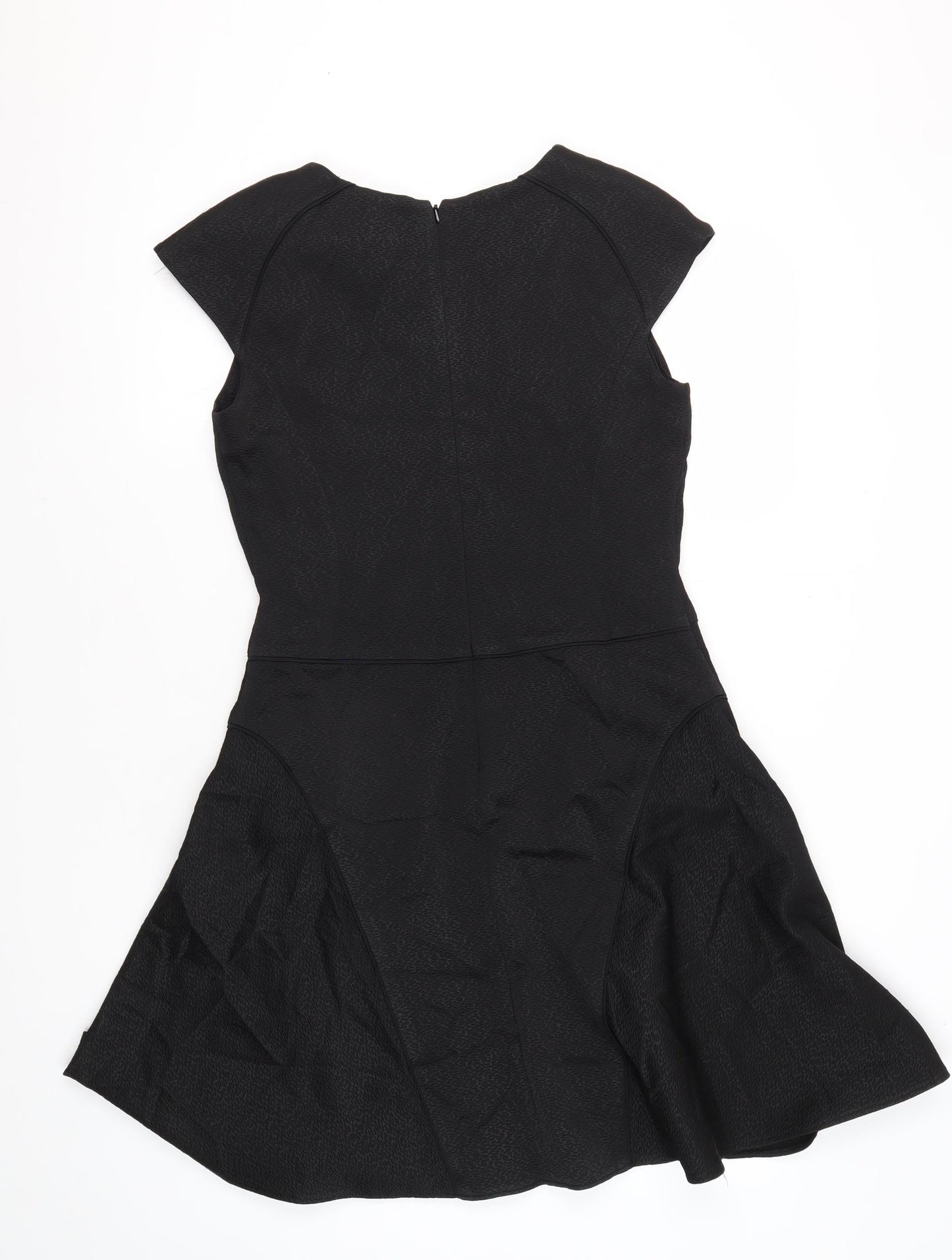 Reiss Women's Black Fit & Flare Dress, Size 12