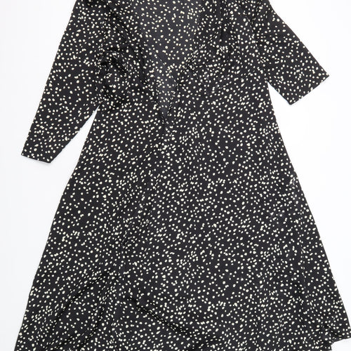 AngelEye Women's Black Polka Dot Dress Size 12