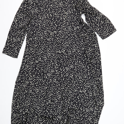 AngelEye Women's Black Polka Dot Dress Size 12
