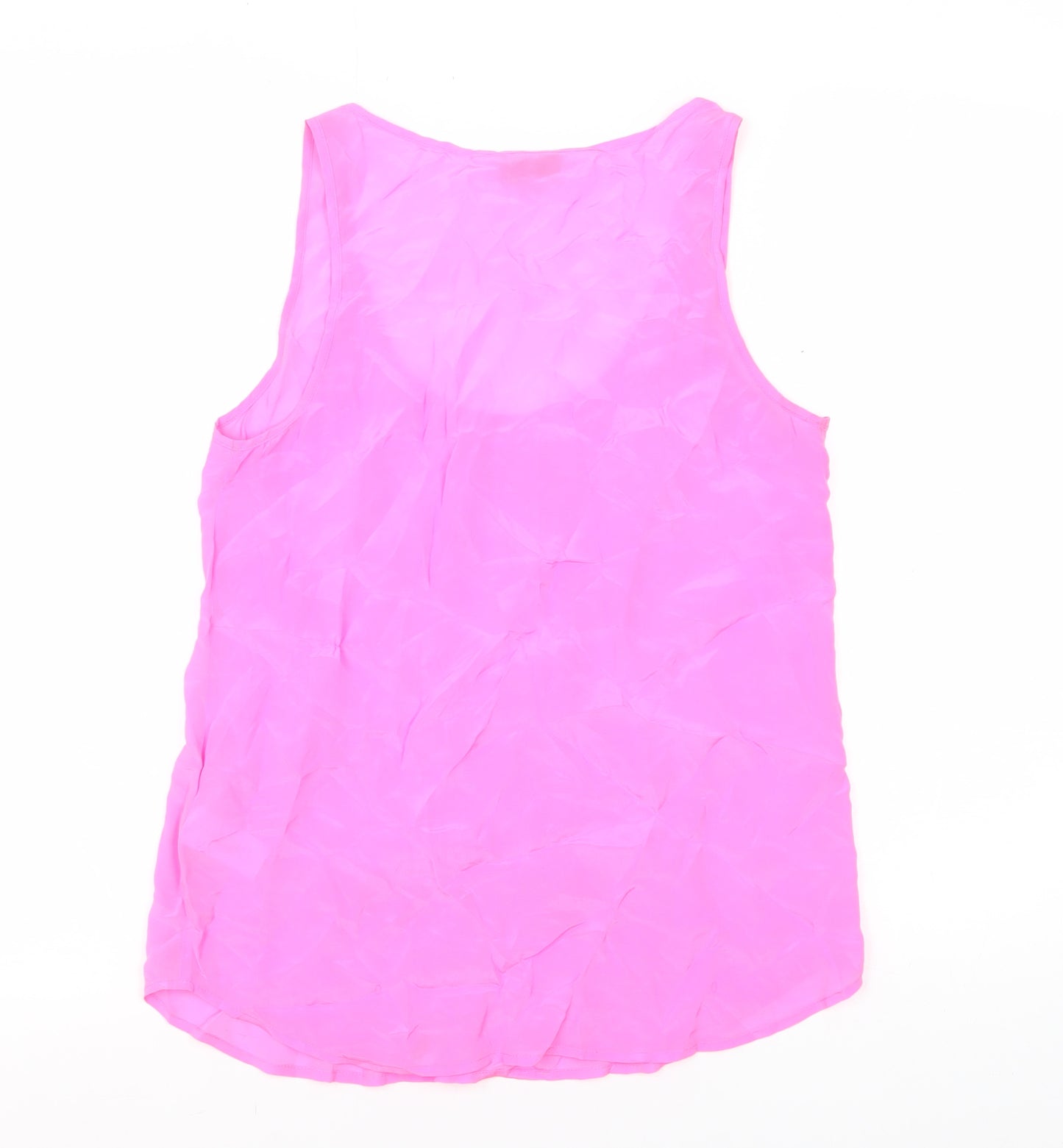 French Connection Women's Pink Silk Tank Top - Size 6