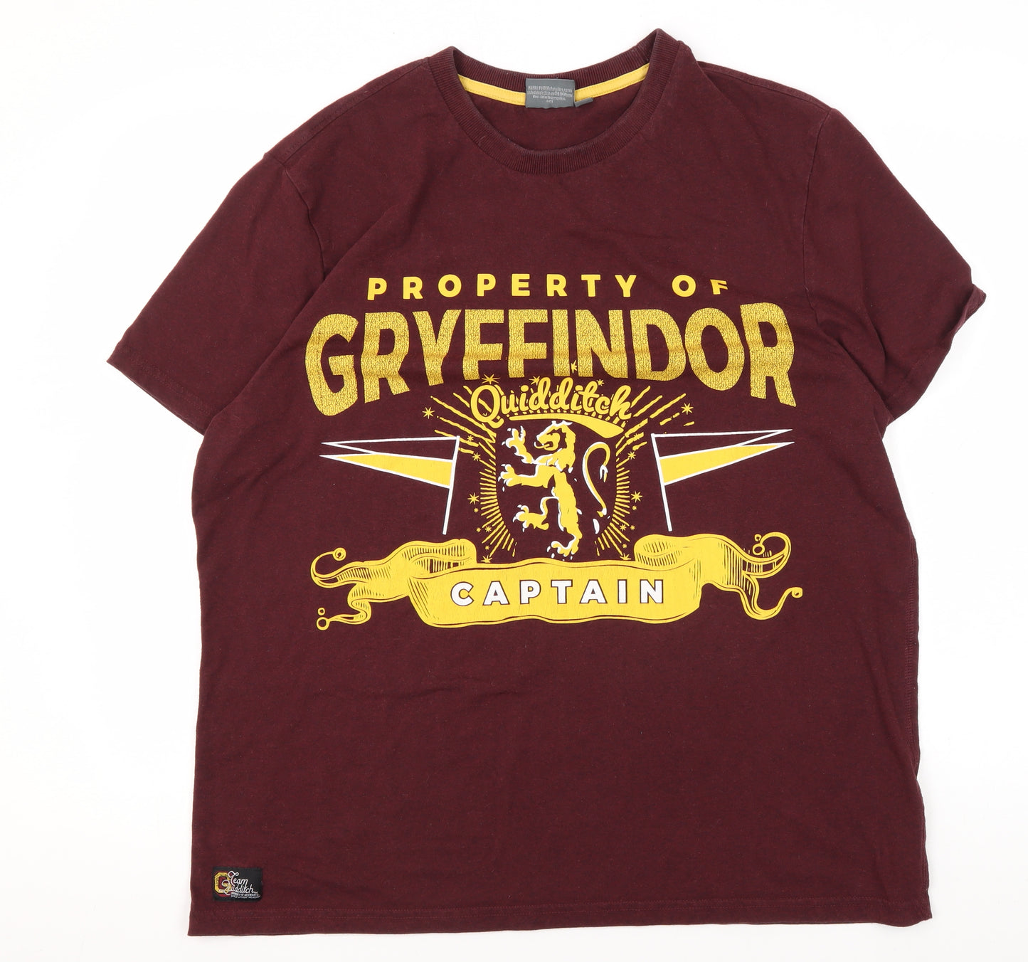 Harry Potter Unisex Red XL T-Shirt, Quidditch Style