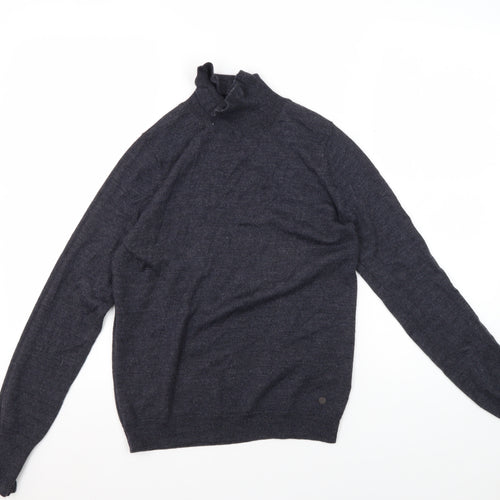 Nümph Women's Black Mock Neck Pullover, Size S
