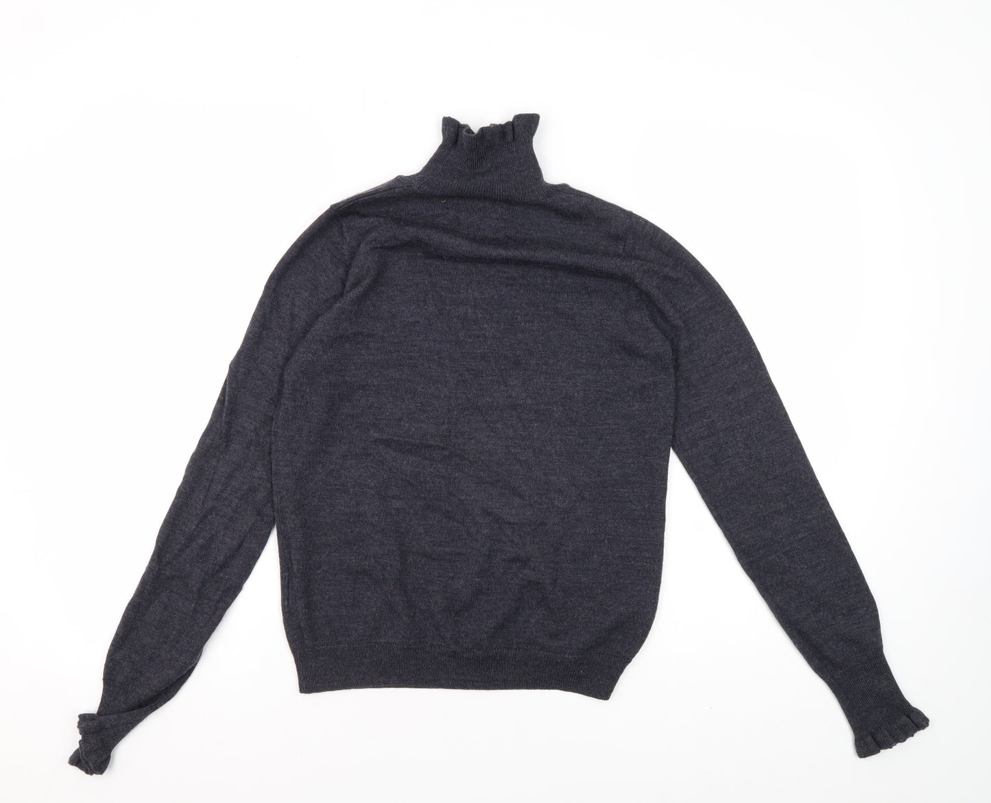 Nümph Women's Black Mock Neck Pullover, Size S