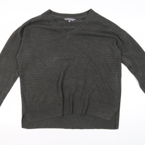 Principles Women's Grey V-Neck Jumper, Size 16
