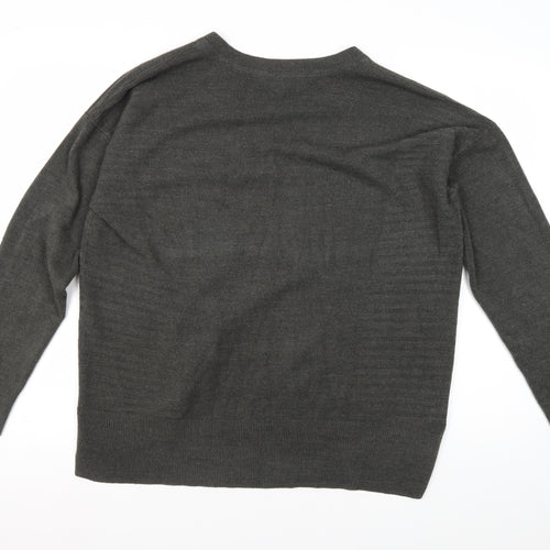 Principles Women's Grey V-Neck Jumper, Size 16